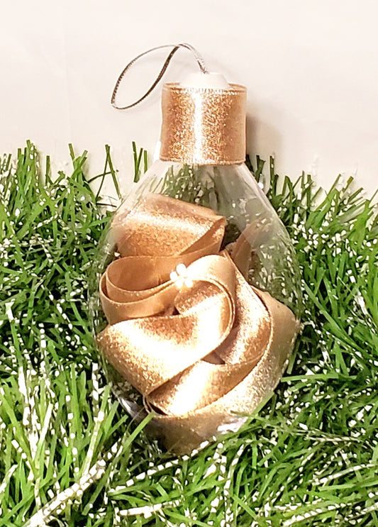 Pink and Gold Ornament
