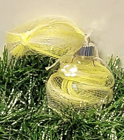 Lime Green and White Ornament