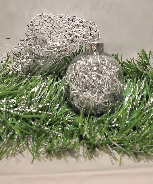 Silver Glow Ornament