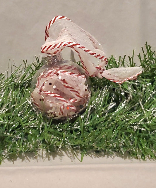 Red/White Peppermint Ornament
