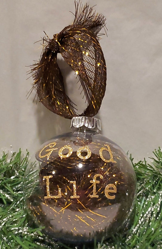 Brown/Gold Ornament