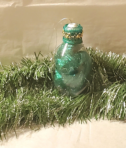 Green/Gold Diamond Ornament