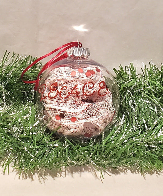 White/Red Ornament