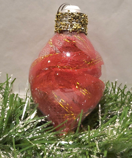 Red/Gold Diamond Ornament